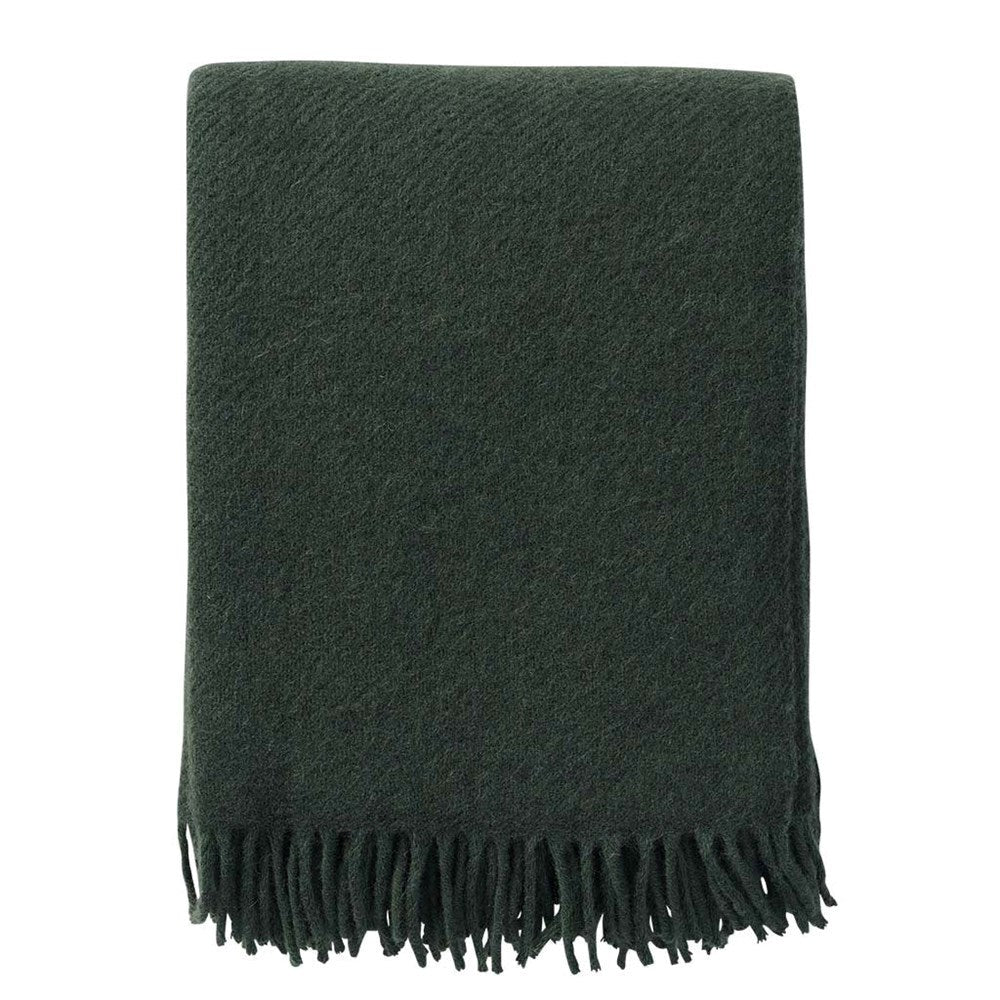 Gotland Wool Blanket Bottle Green