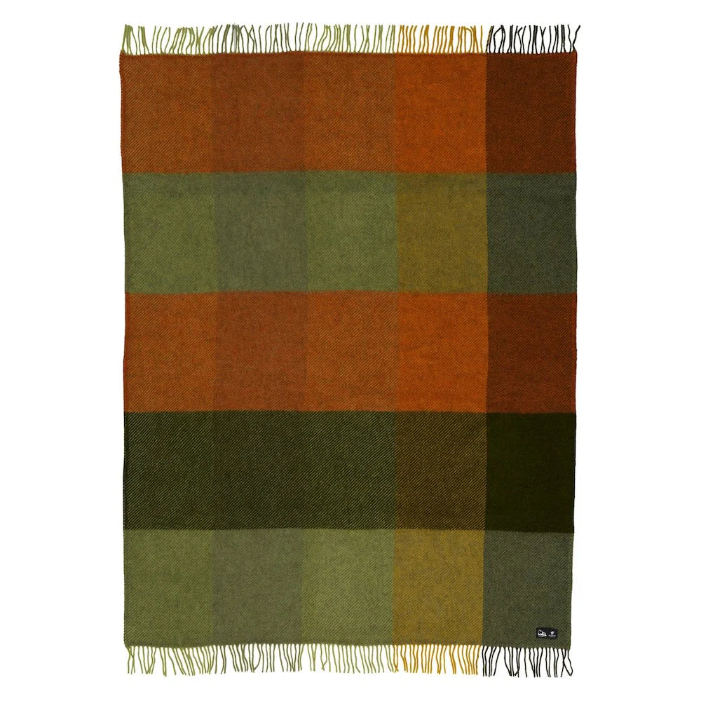 Gotland Check Wool Blanket