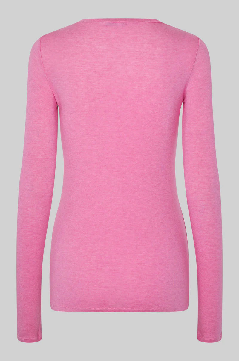 Matima O neck tee | Pink Cosmos