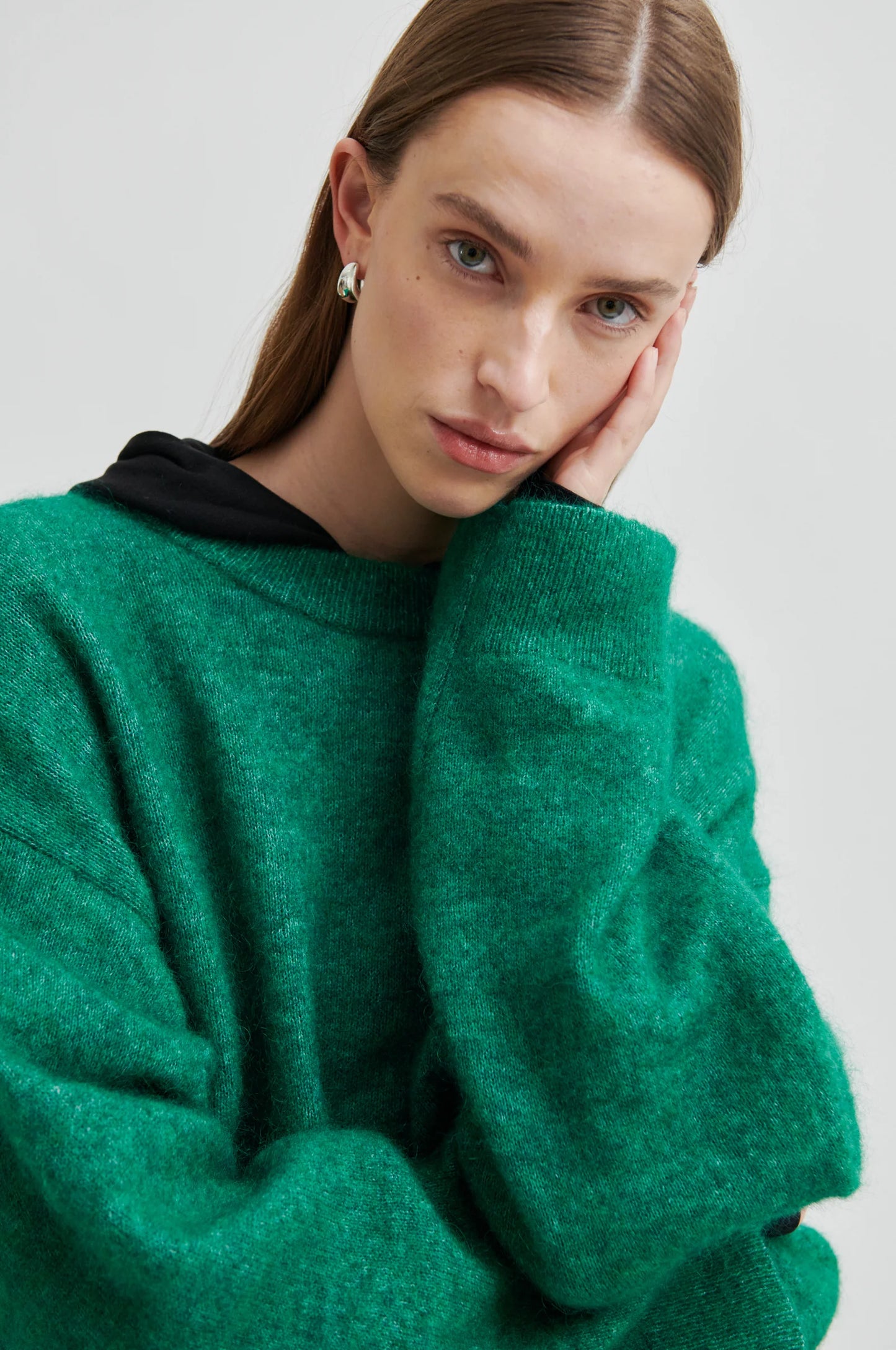 Brook Knit Drop Shoulder O-Neck