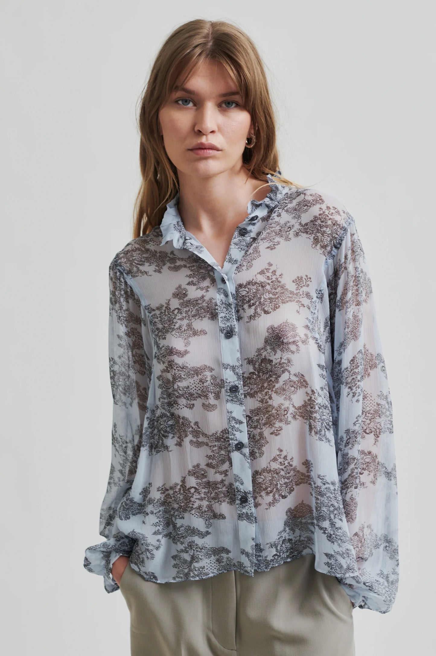 Maje Shirt | Cashmere blue