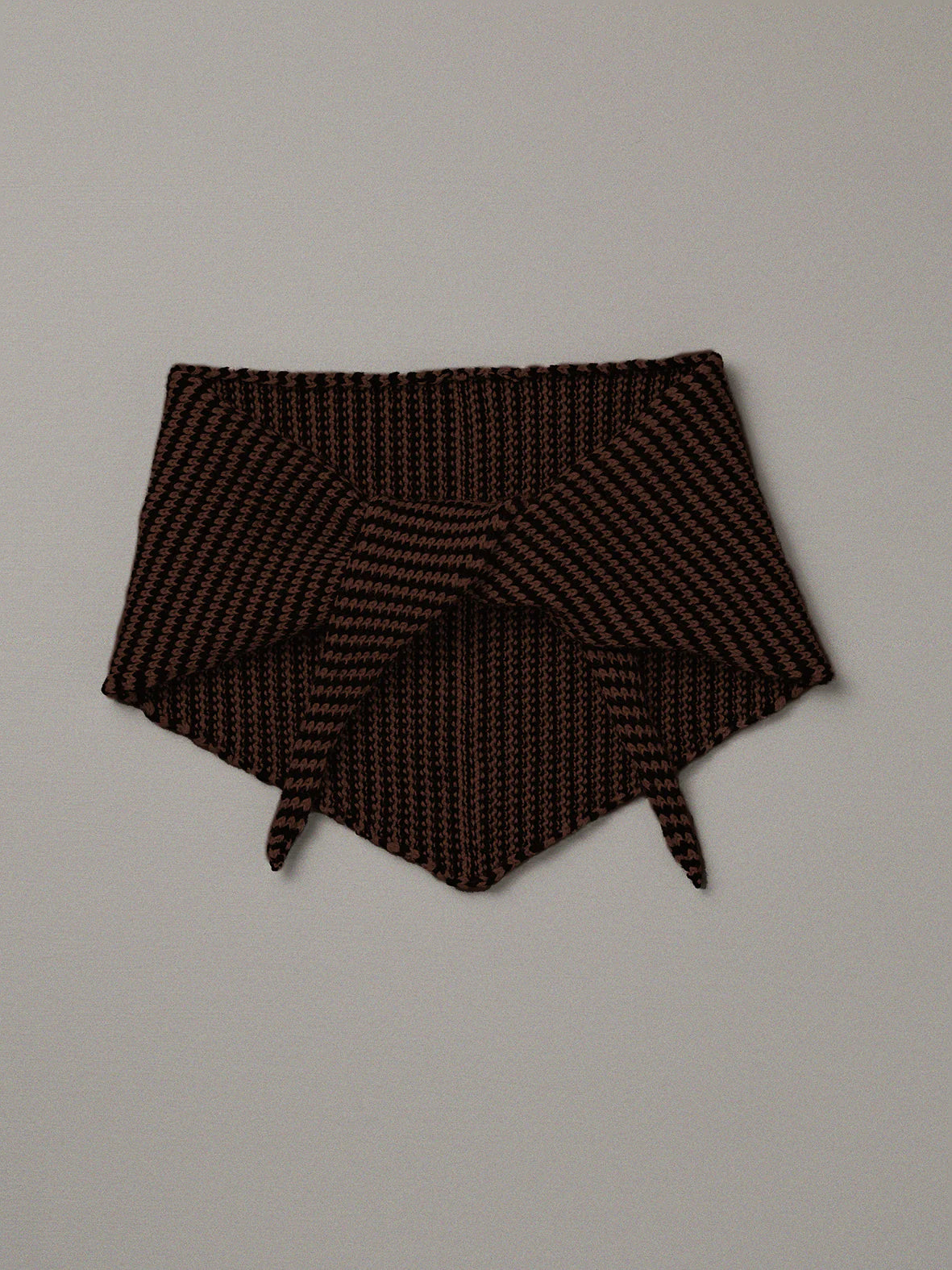 Daisy Scarf | Chestnut and Black Stripe
