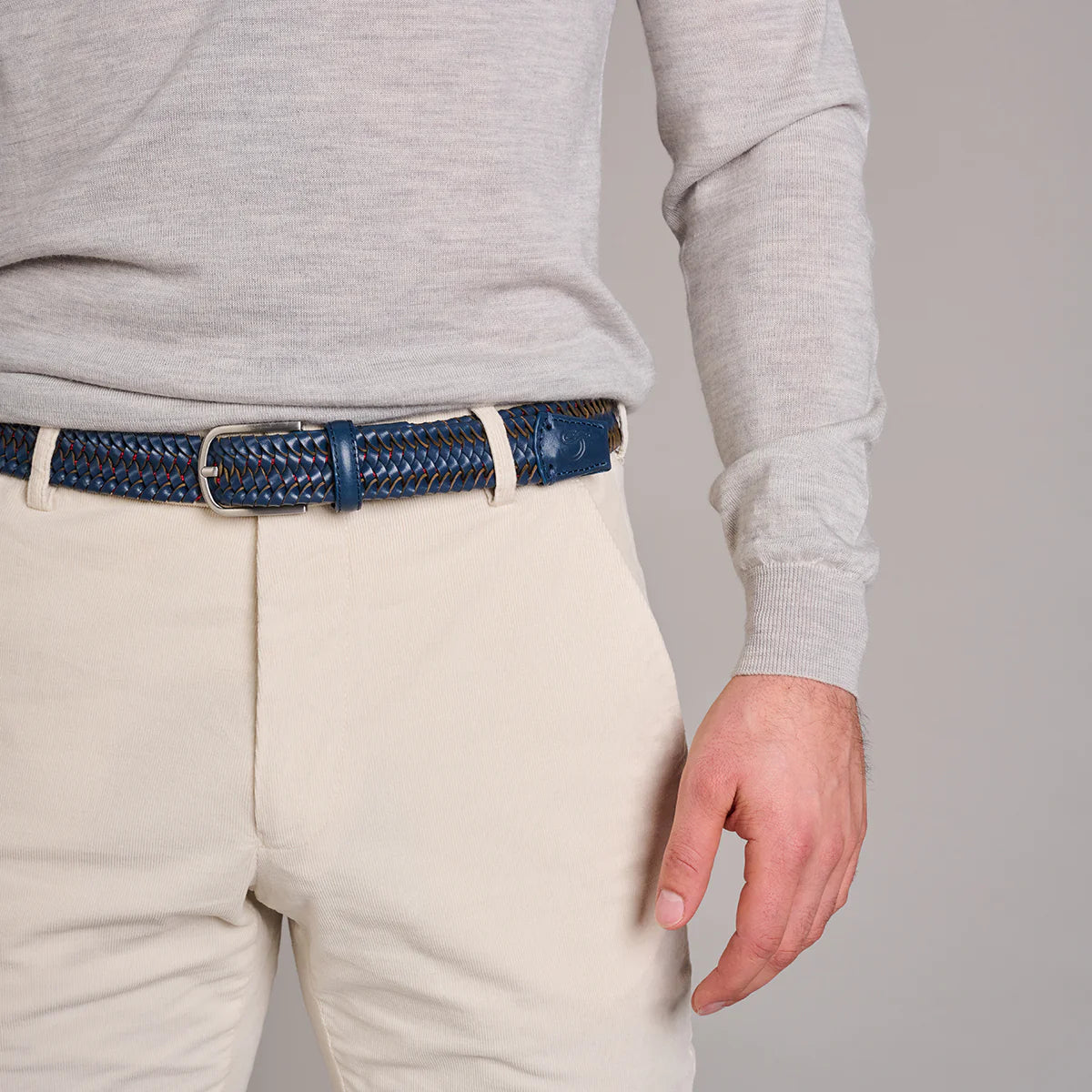 La Boucle stretch Leather Mono Belt