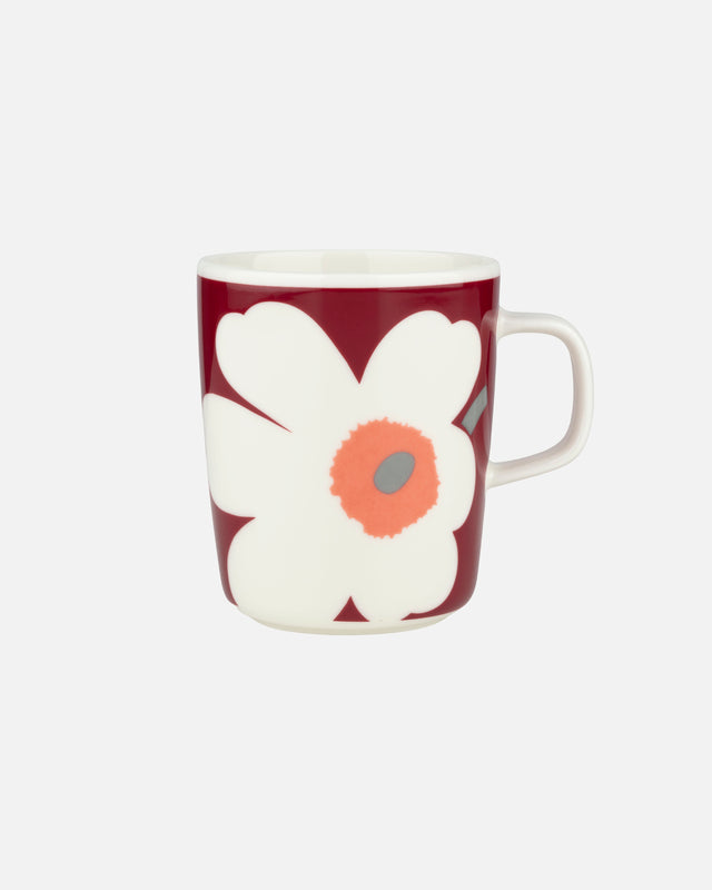 Unikko Mug Maroon, Orange, Grey 2.5 DL