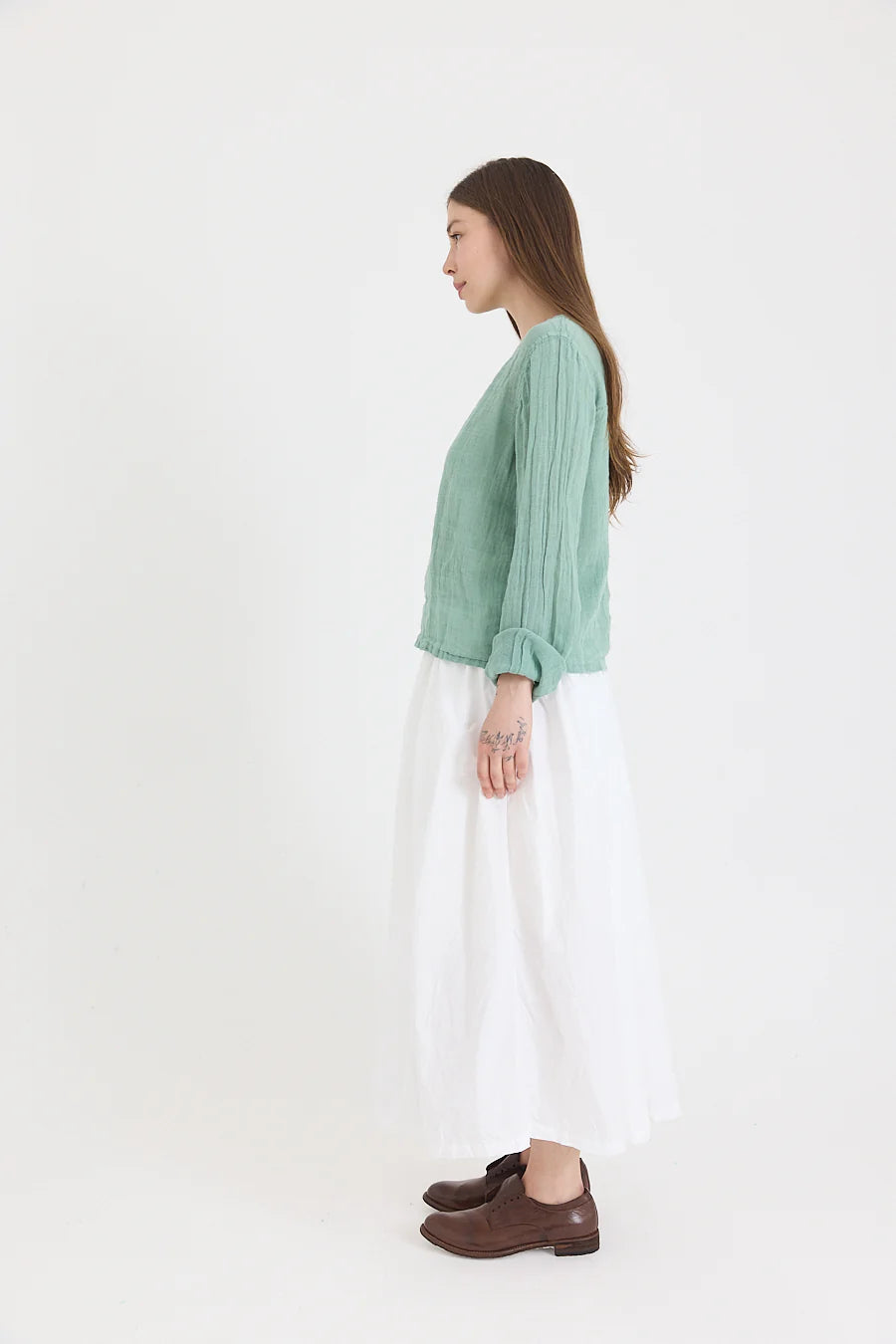 Lilly Top in Light Linen