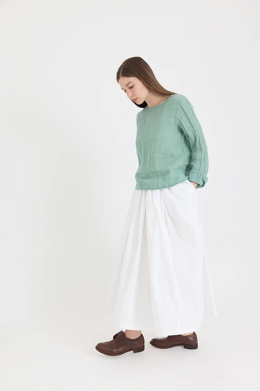 Lilly Top in Light Linen