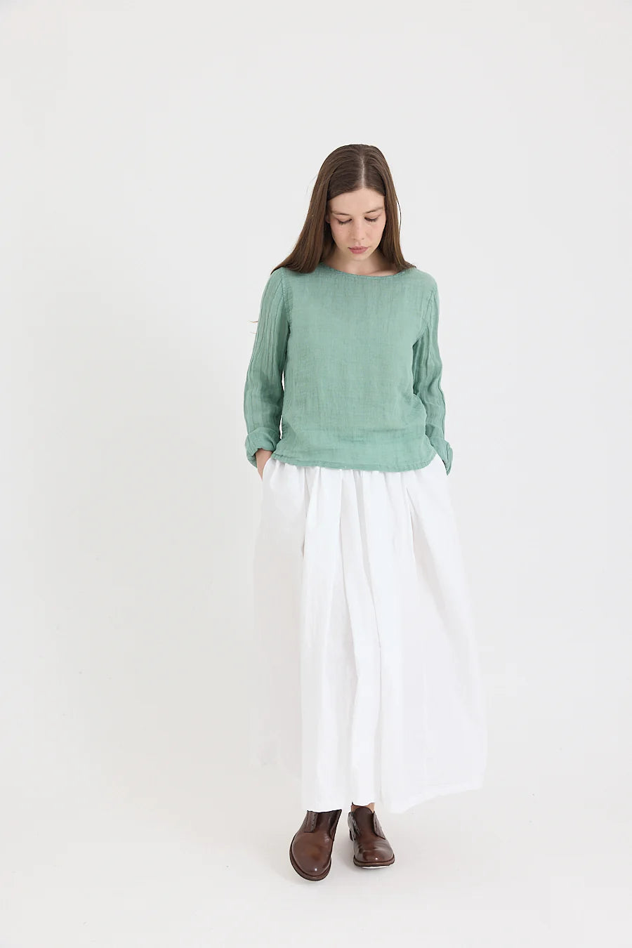 Lilly Top in Light Linen