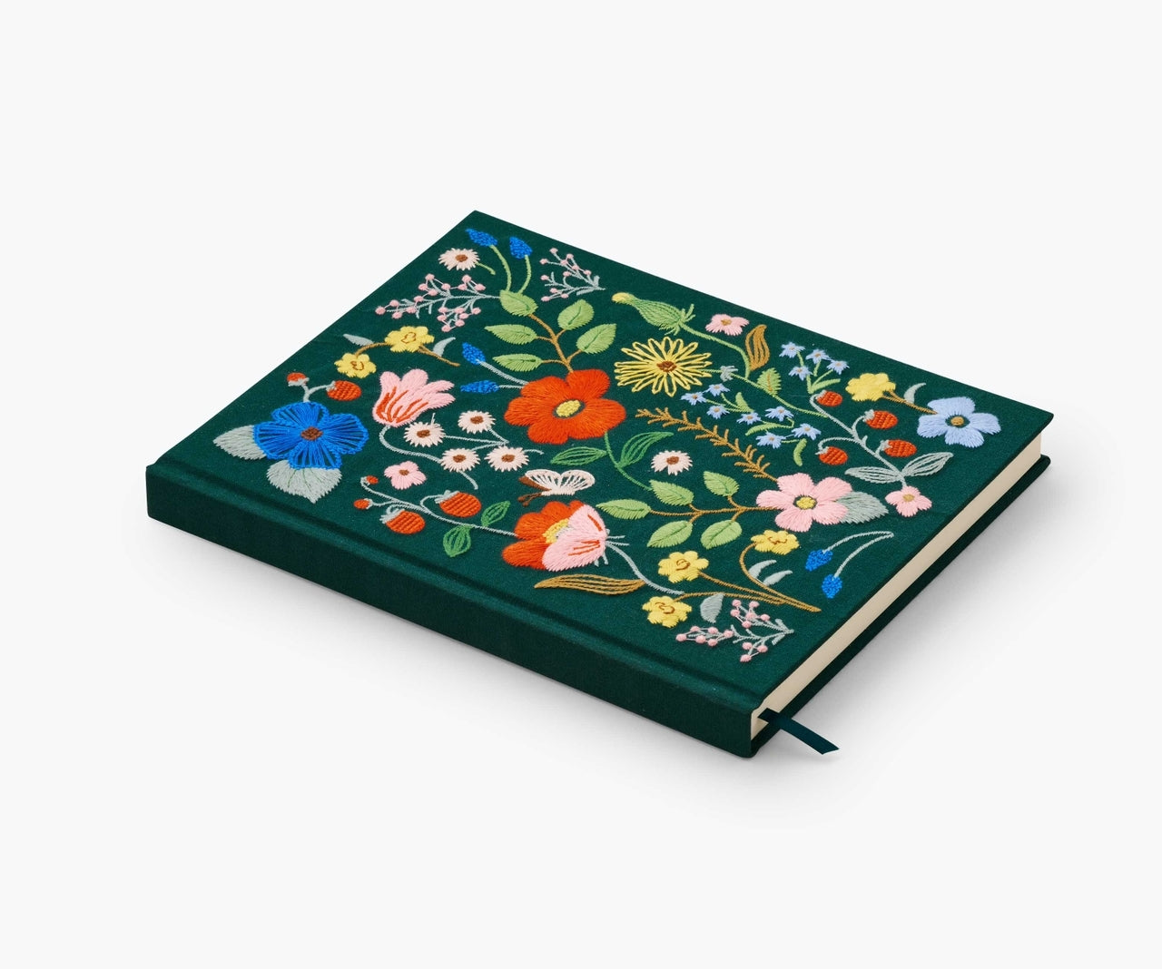 Embroidered Fabric Sketchbook | Strawberry Fields