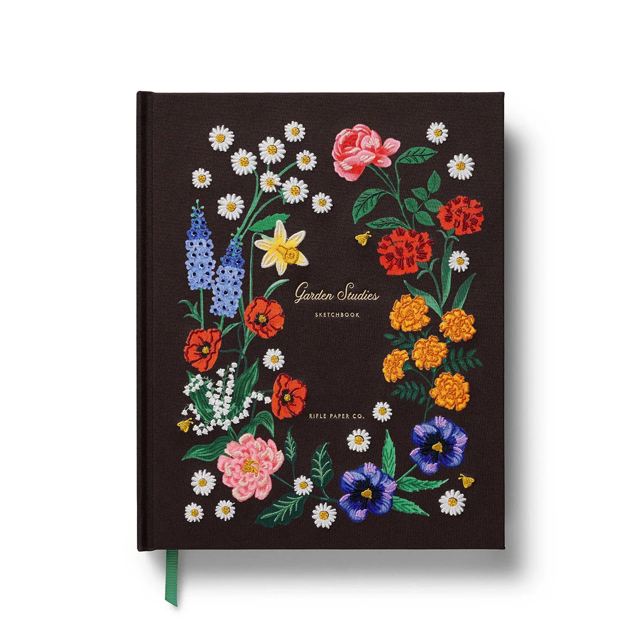 Garden Study Embroidered Sketchbook