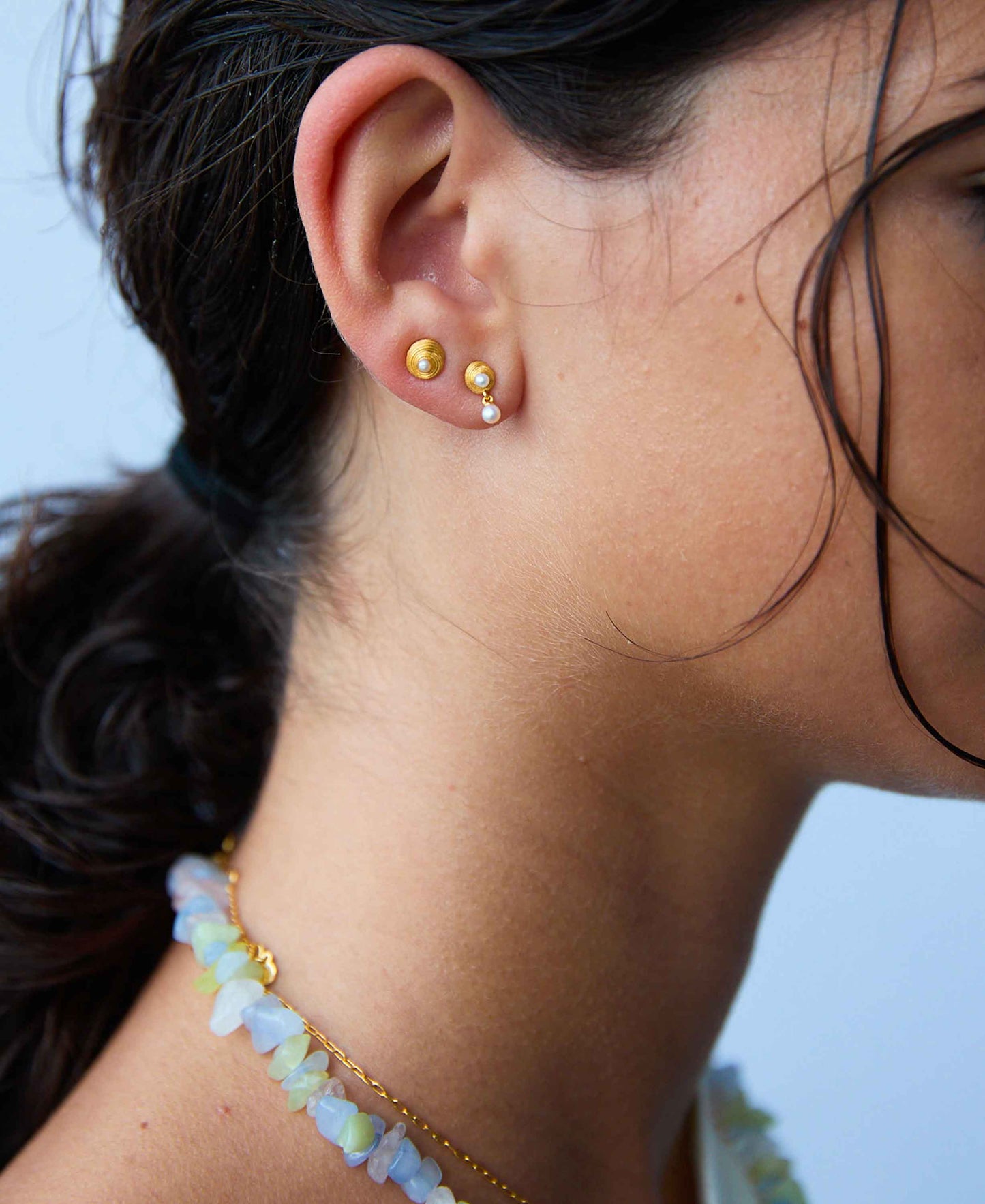 Shelly Mini Earrings | Gold