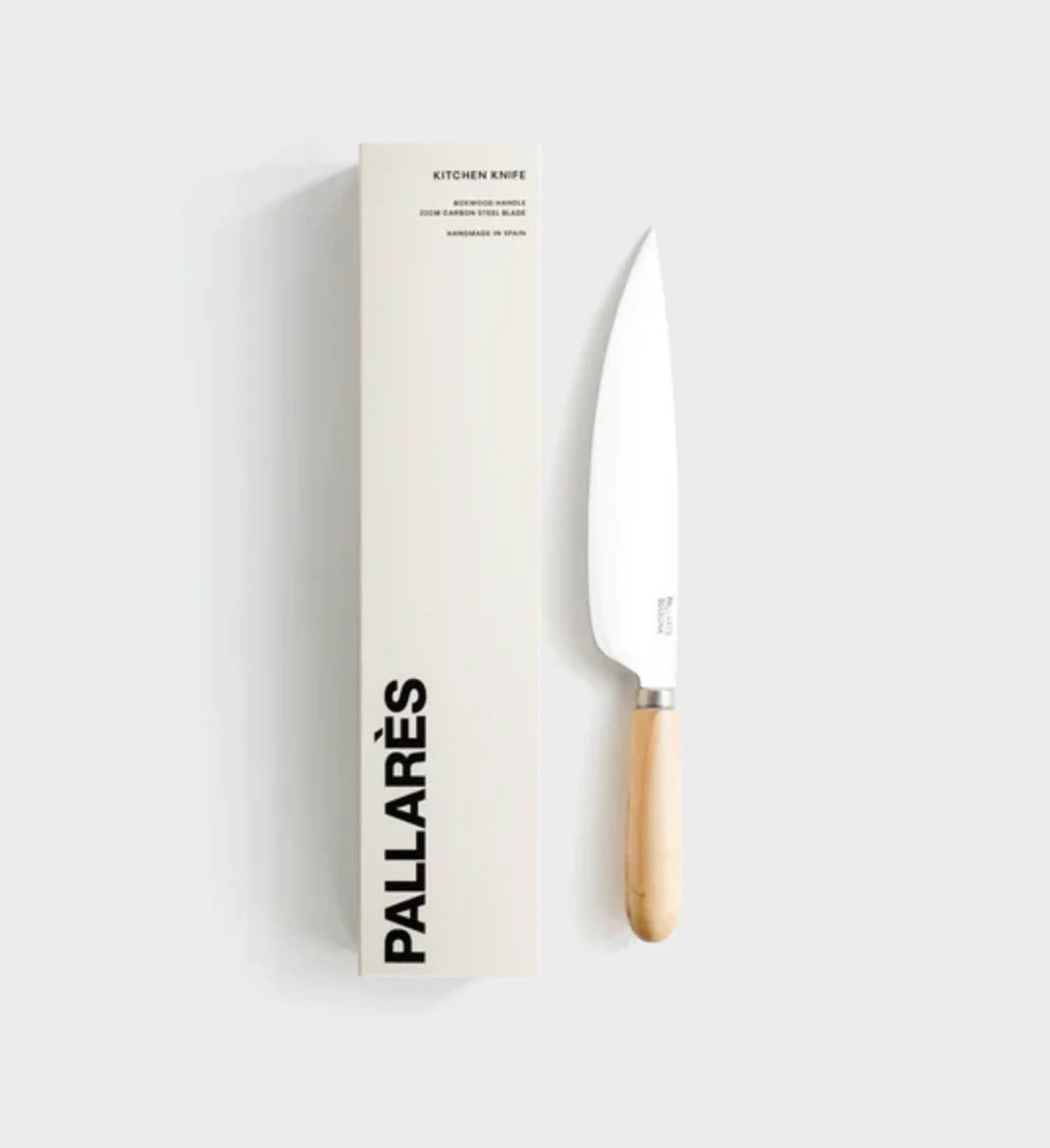 Pallares | Box Wood Handle Knife | 22cm Stainless Steel Blade