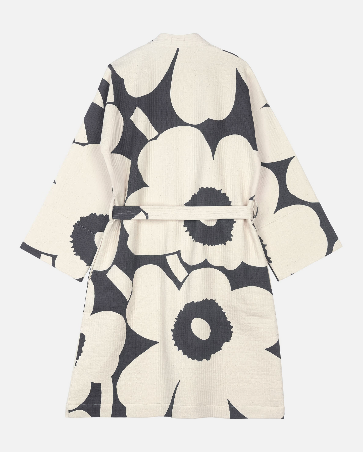Unikko bathrobe | Charcoal, off white