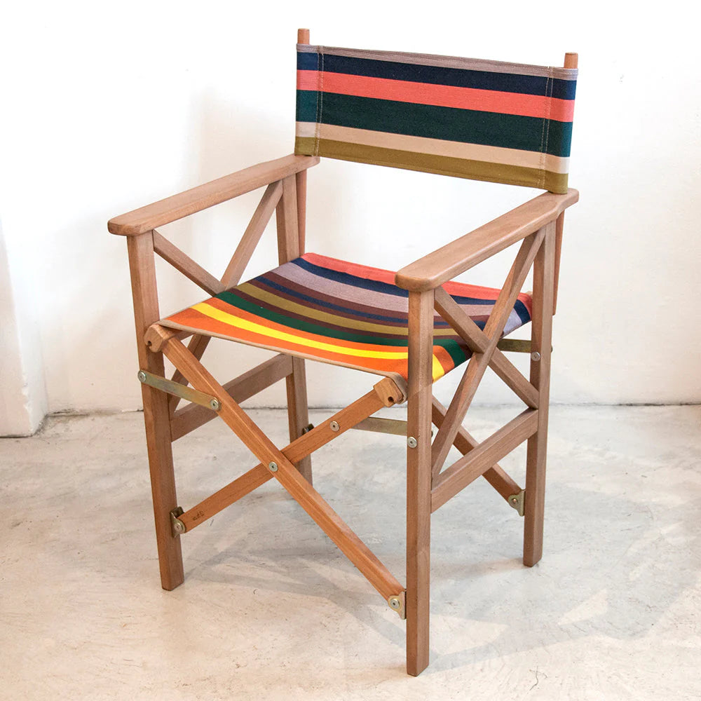 Teak Director Chair | Outdoor UV resistant fabric