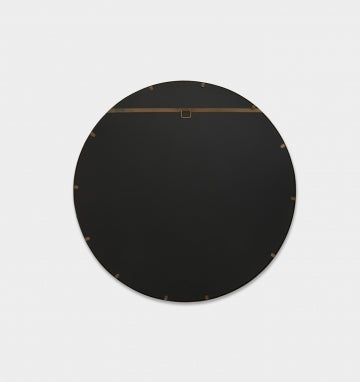 Round copper bevelled mirror | 100cm diameter