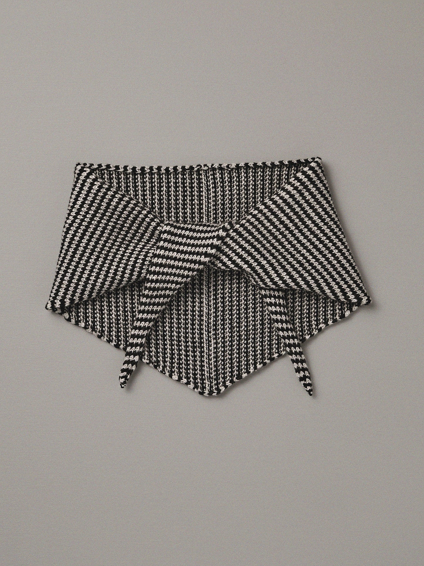 Daisy Scarf | Black and Creme Stripe
