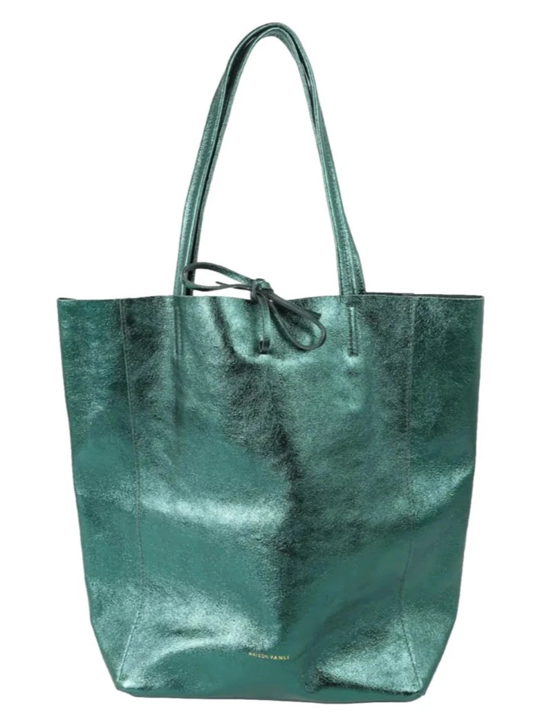 Metallic tote bag - large