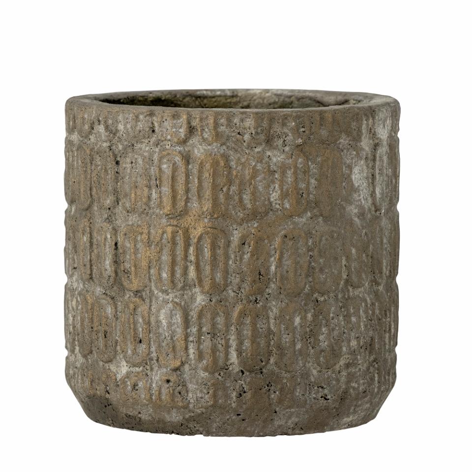 Cement Deco Flowerpot | Grey