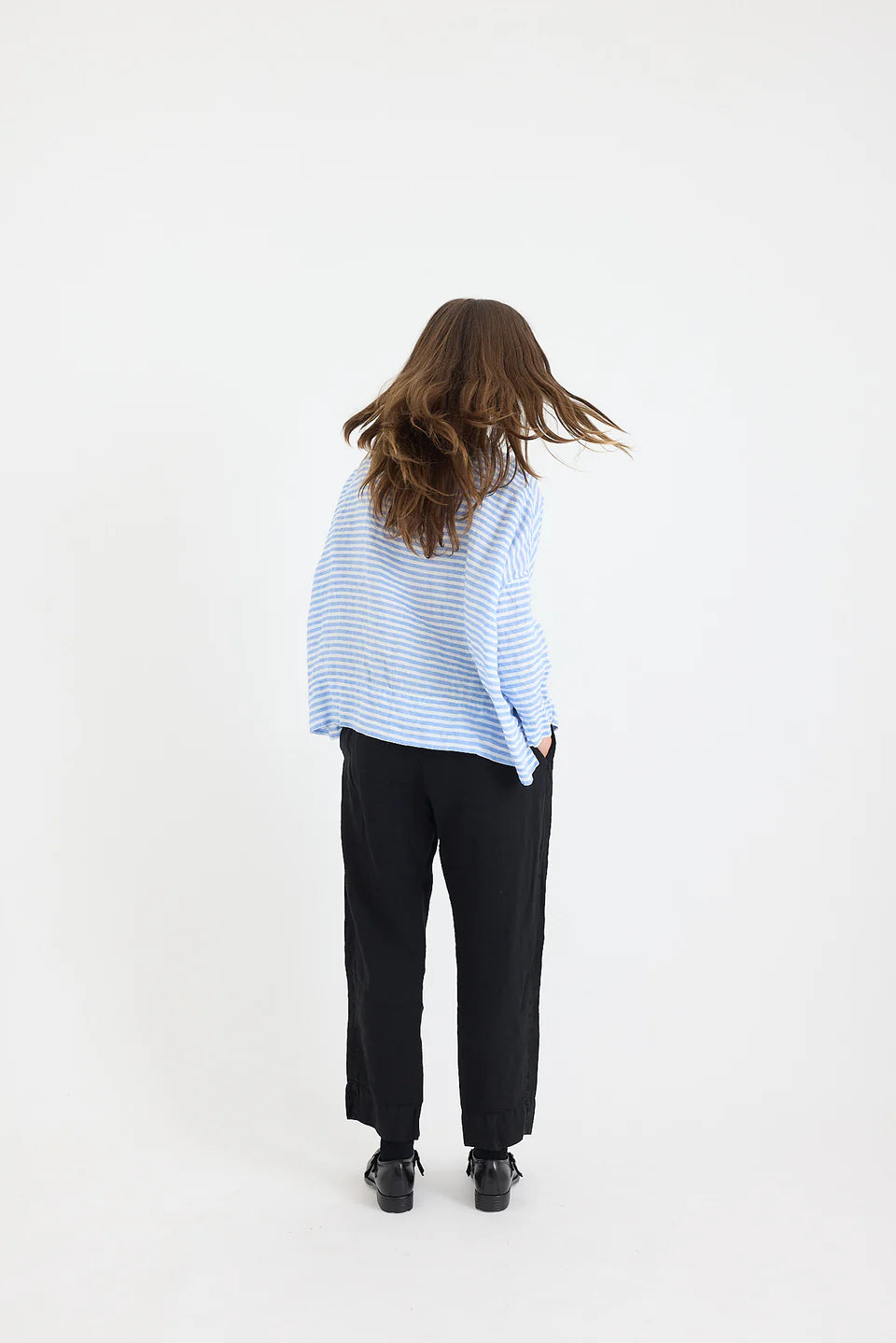 Lexi Straight Leg Pant - Mid Weight Linen