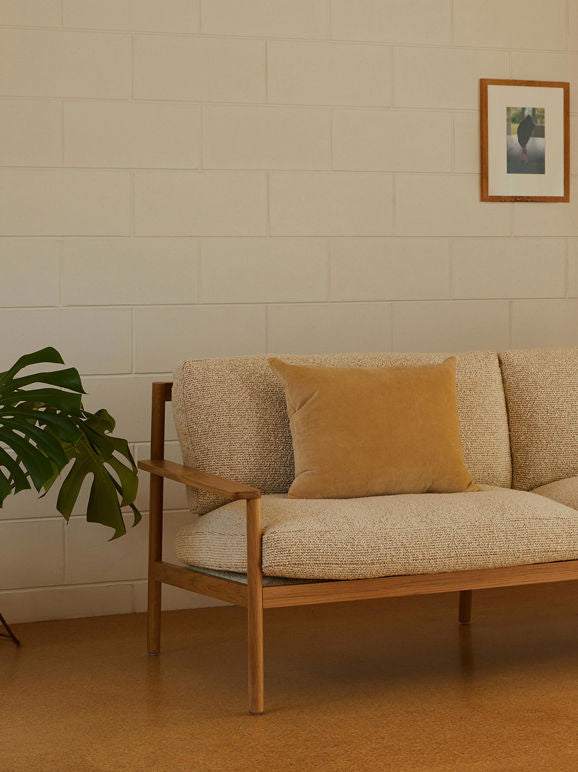 Cotton Velvet Cushion Cover | Butter