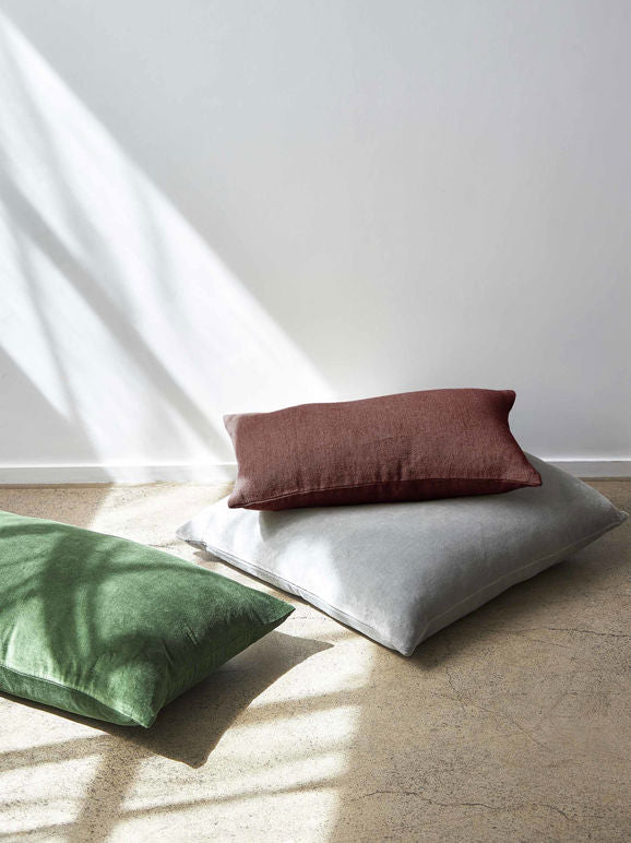 Cotton Velvet Cushion Cover | Spirulina