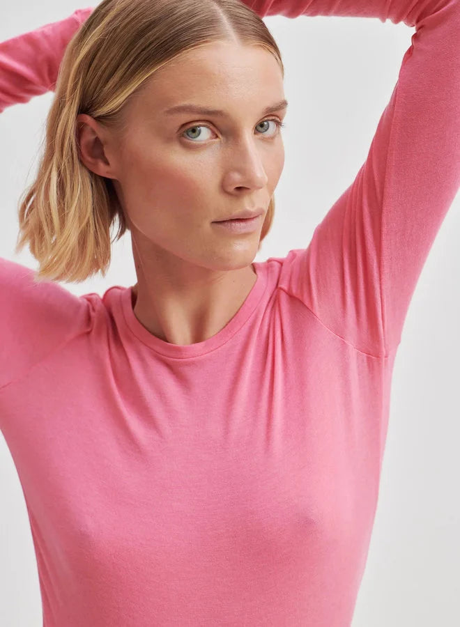 Matima O neck tee | Pink Cosmos