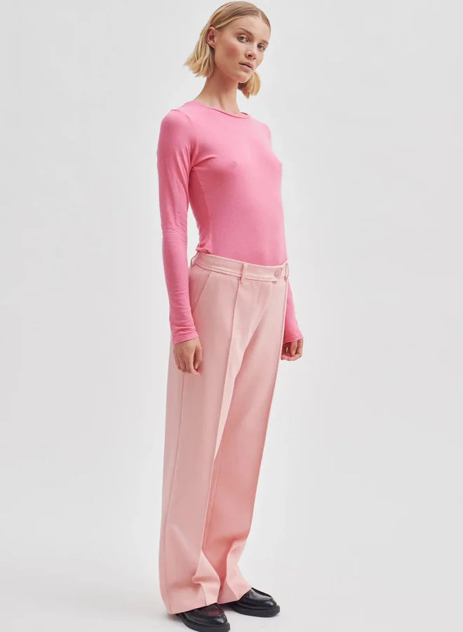 Matima O neck tee | Pink Cosmos