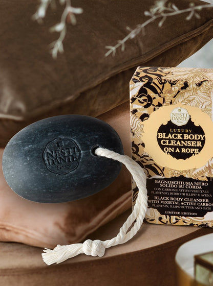 Luxury Black Soap on a Rope