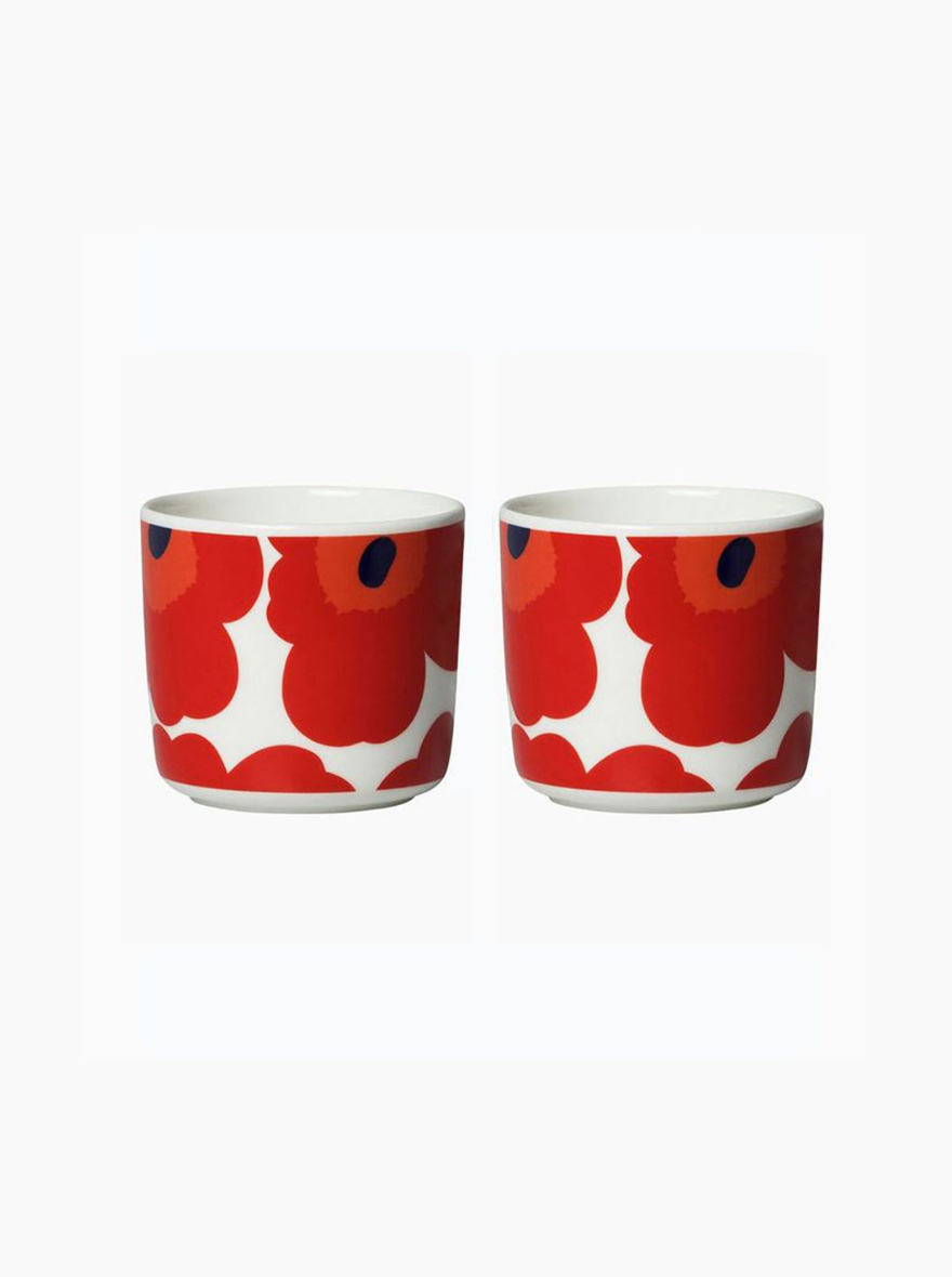 Unikko Red Coffee Cup | Set of 2