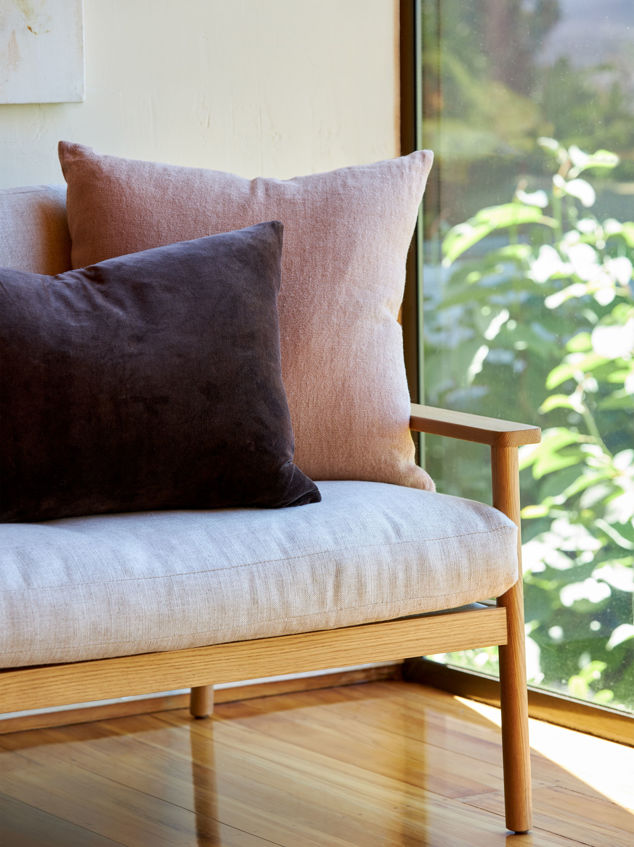 Cotton Velvet Cushion Cover | Henna