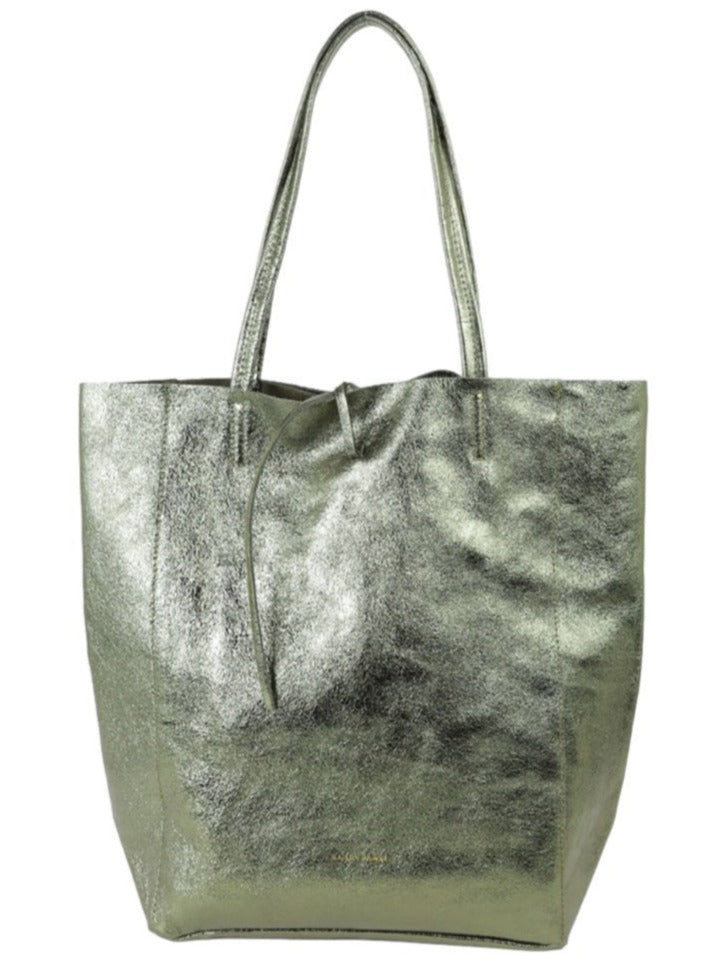 Metallic tote bag - large