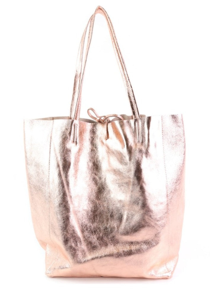 Metallic tote bag - large