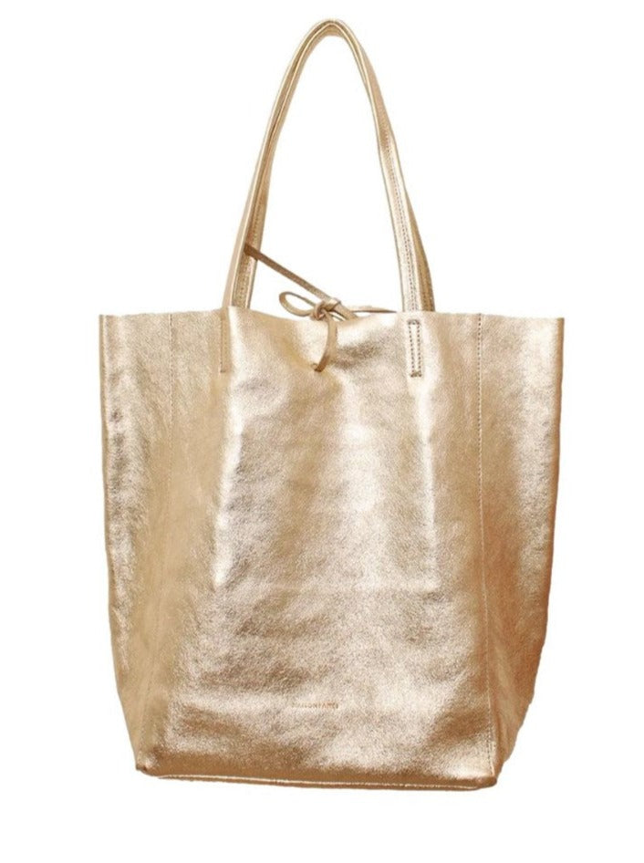 Metallic tote bag - large