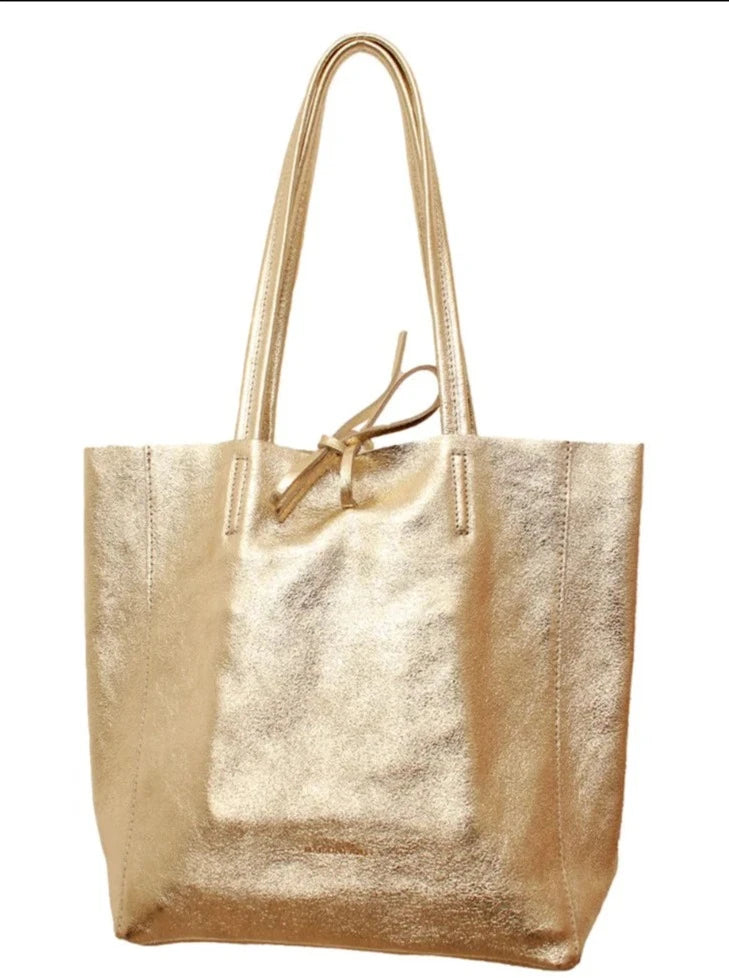 Metallic tote bag - medium