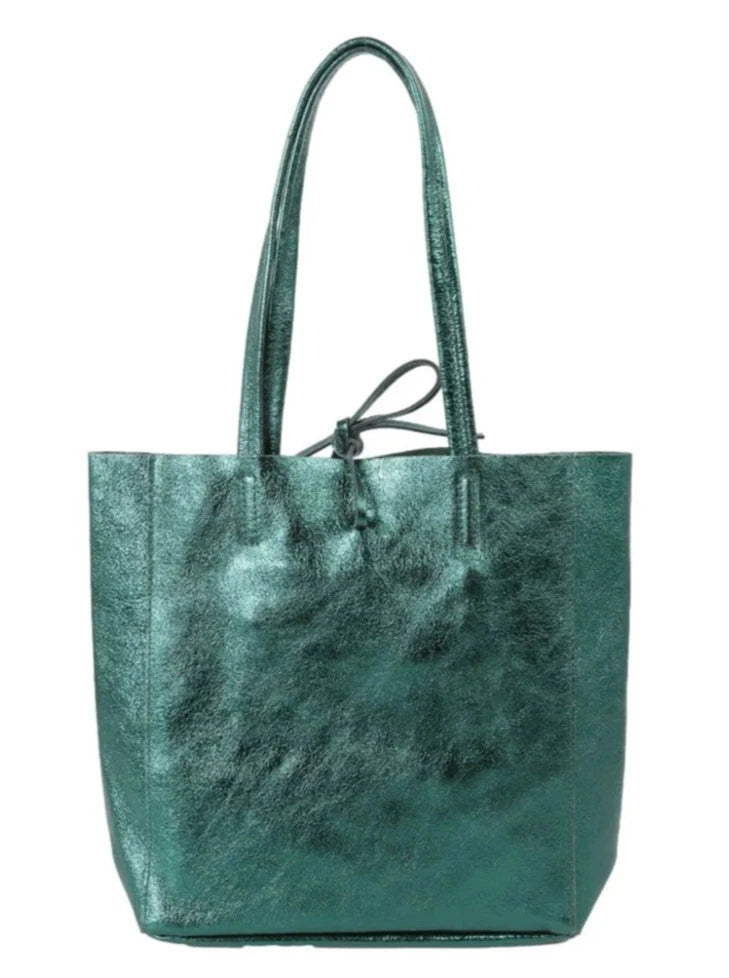 Metallic tote bag - medium