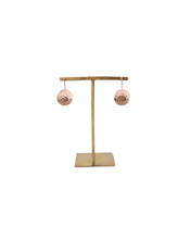 Load image into Gallery viewer, Hammered Dish Earrings | Rose Gold
