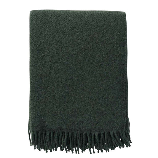 Gotland Wool Blanket Bottle Green