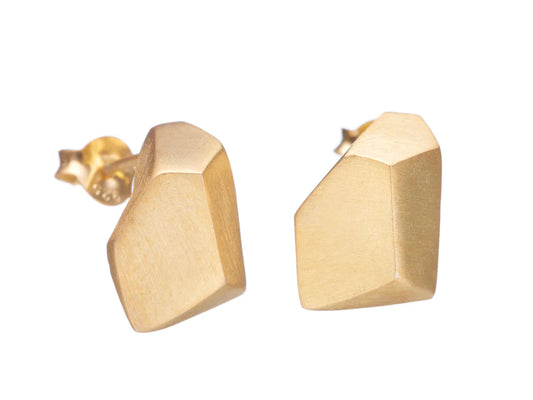 Geometric Stud Earrings - Gold