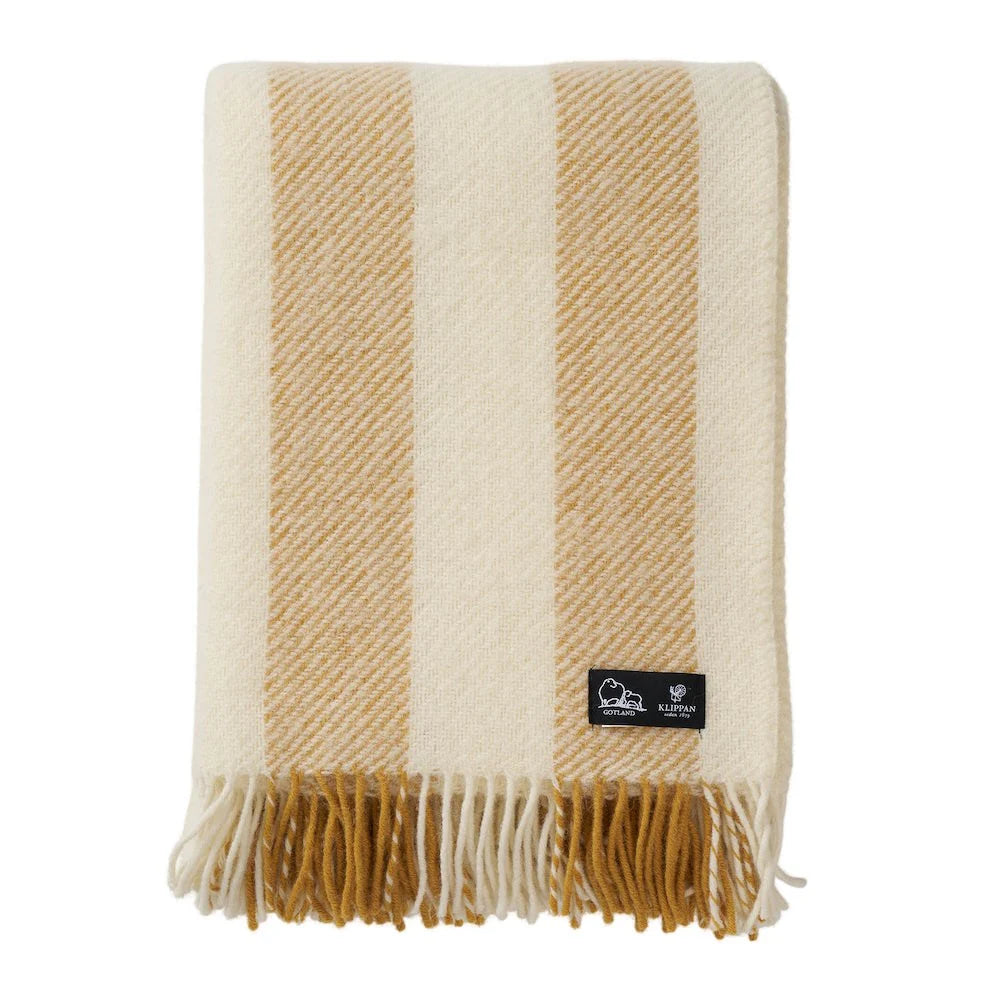 Gotland Vertical Stripe Wool Blanket