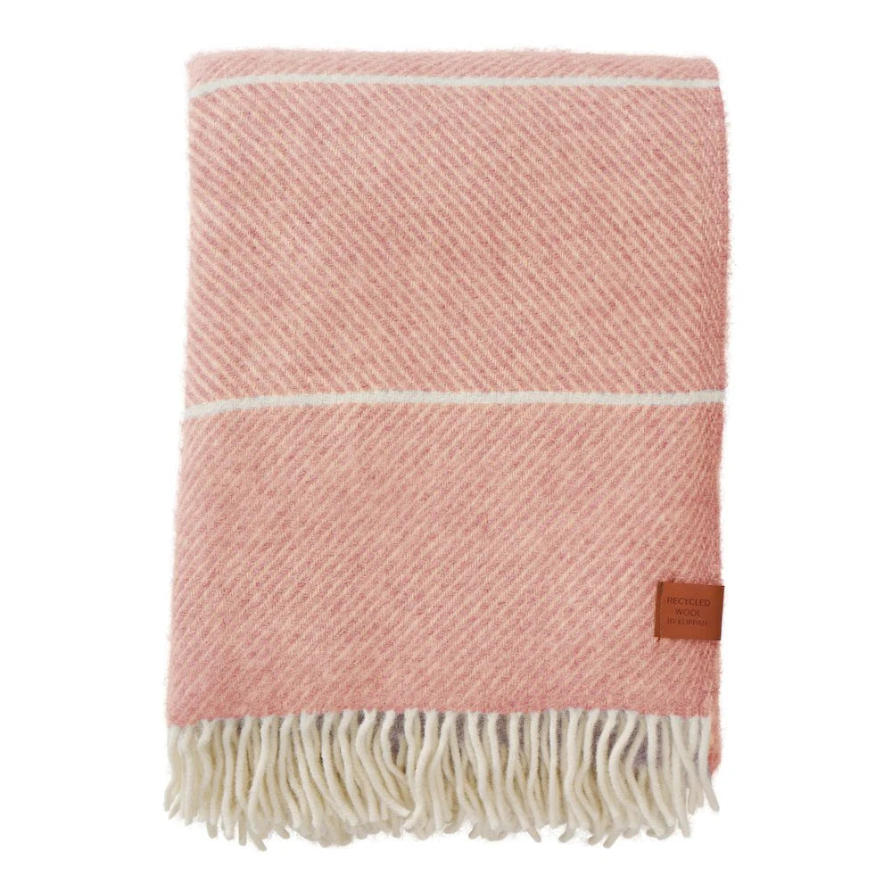 Frank Wool Blanket - Salmon pink