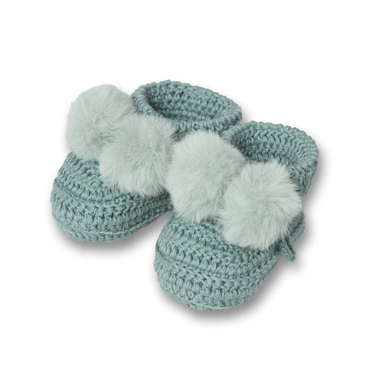 The Topsy Pom Pom Baby Bootees