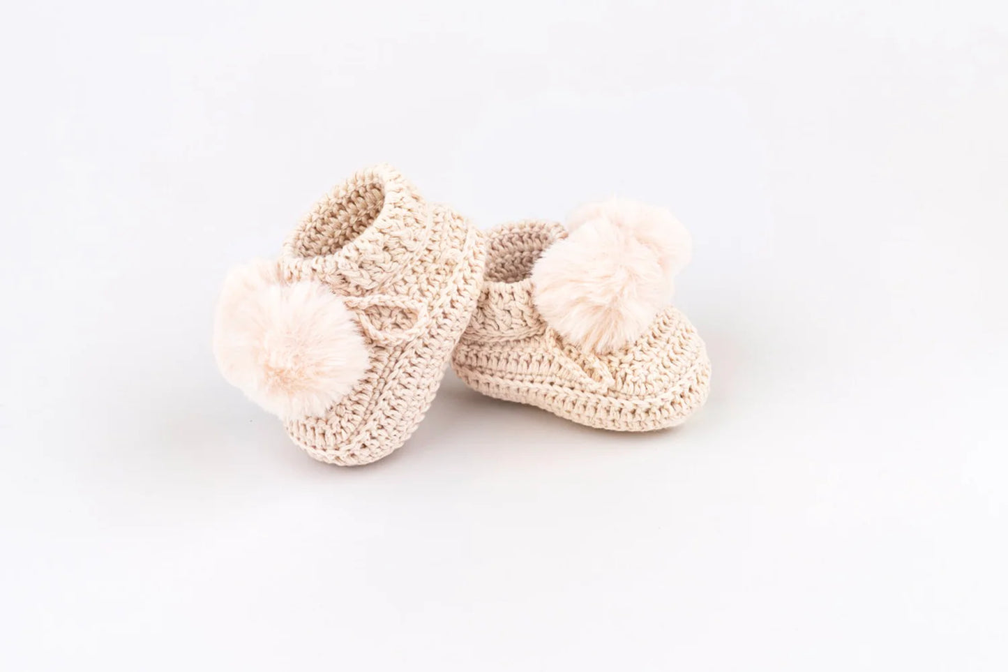 The Topsy Pom Pom Baby Bootees