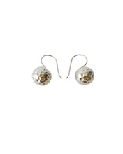 Load image into Gallery viewer, Hammered Ball Earrings | Silver
