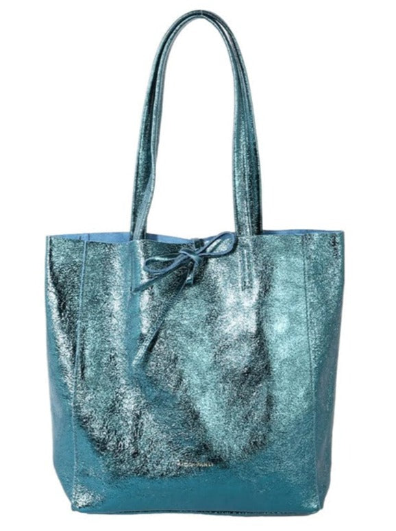 Metallic tote bag - large