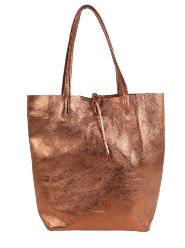 Metallic tote bag - large