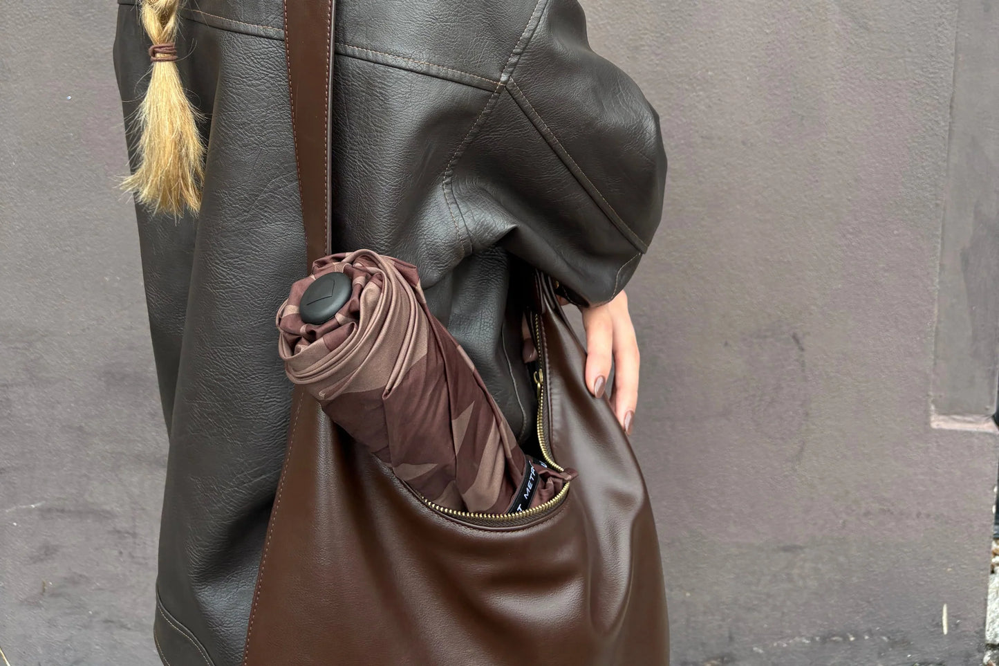 Umbrella Limited edition Metro | Houndstooth Cocoa