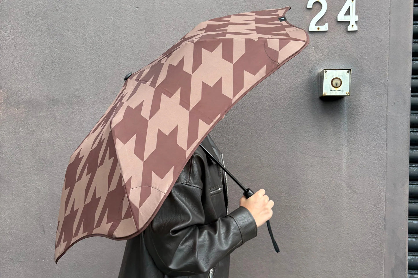 Umbrella Limited edition Metro | Houndstooth Cocoa