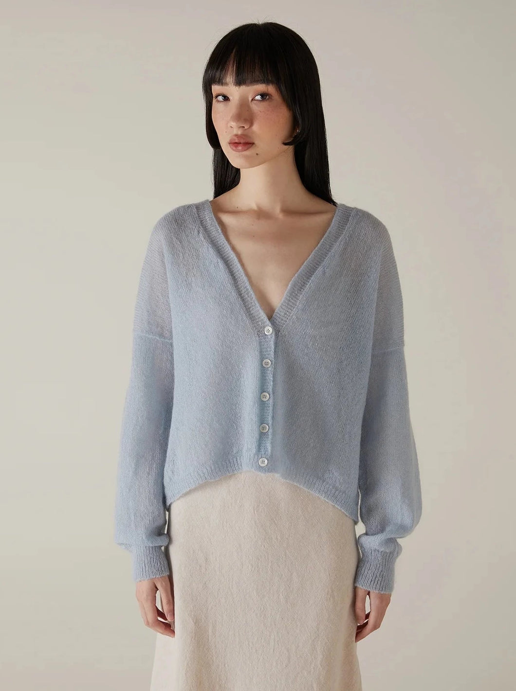 Mist Cardigan - Eggshell Blue