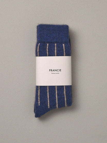 Signature Socks Striped | Blue and Natural
