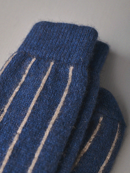 Signature Socks Striped | Blue and Natural