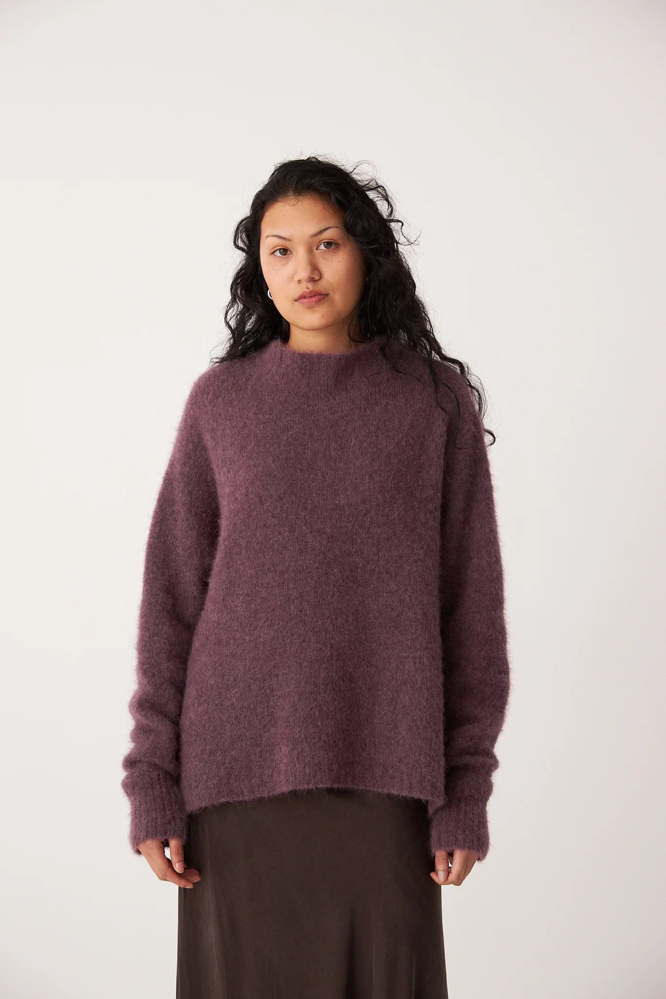 Campfire Raglan Knit Petite- Orchid